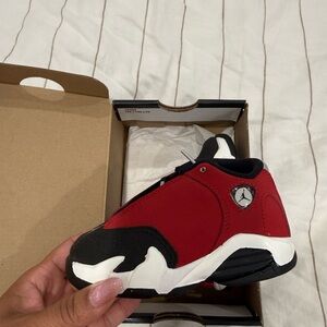 Nike Kids' Red, Black & White Retro-Style Sneakers